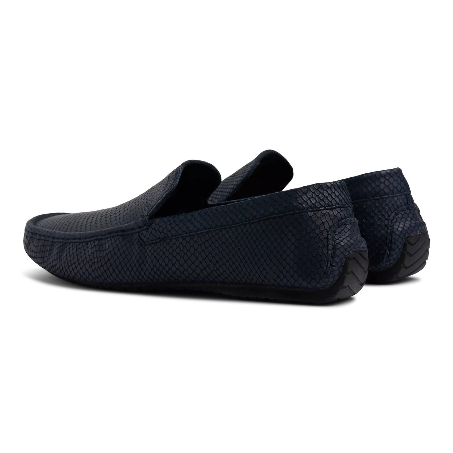 P-Donte Snake Embossed Leather Driving Moccasins