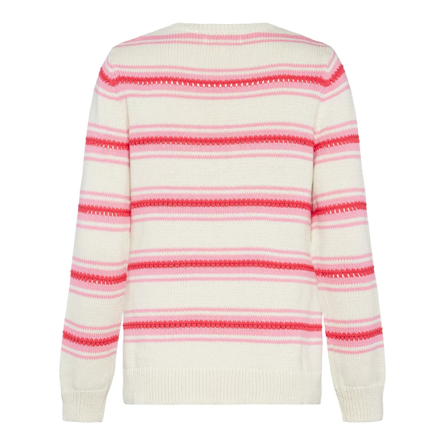 Lace Stitch Split Hem Sweater